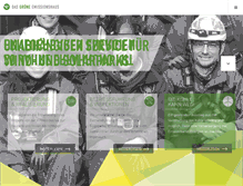 Tablet Screenshot of das-gruene-emissionshaus.de
